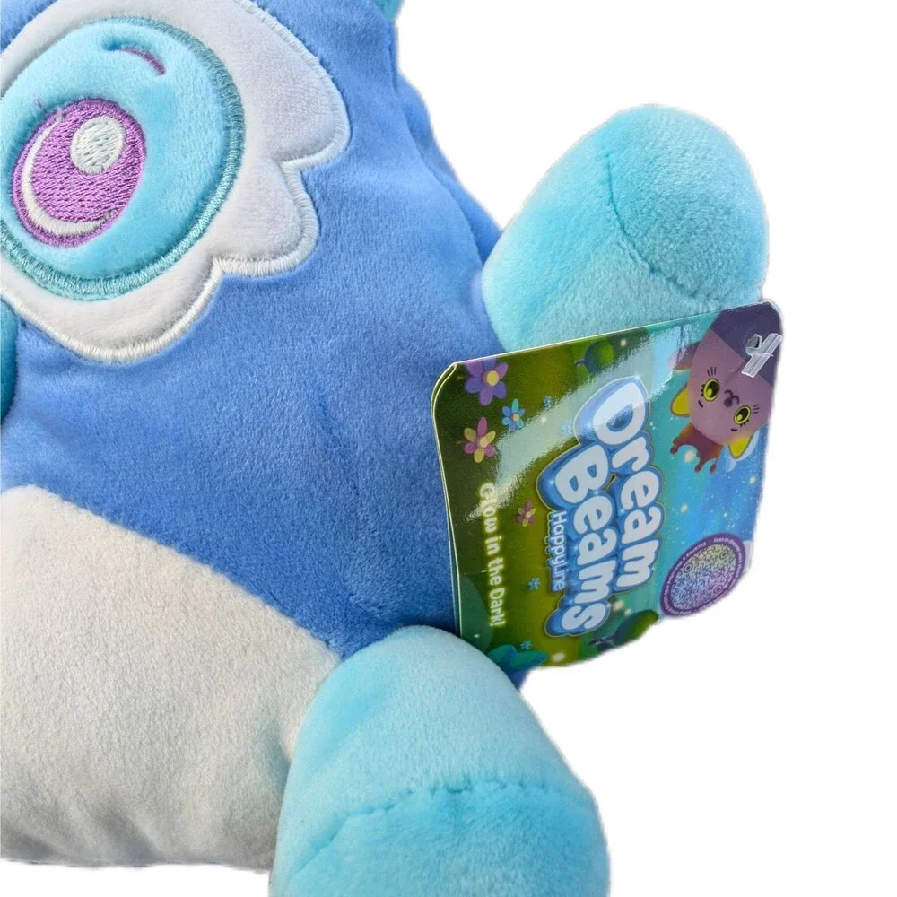 Raccoon Glow Plush Kid's Squishy Stuffy Comfort Hugs Dream Beams Blue Animal Toy